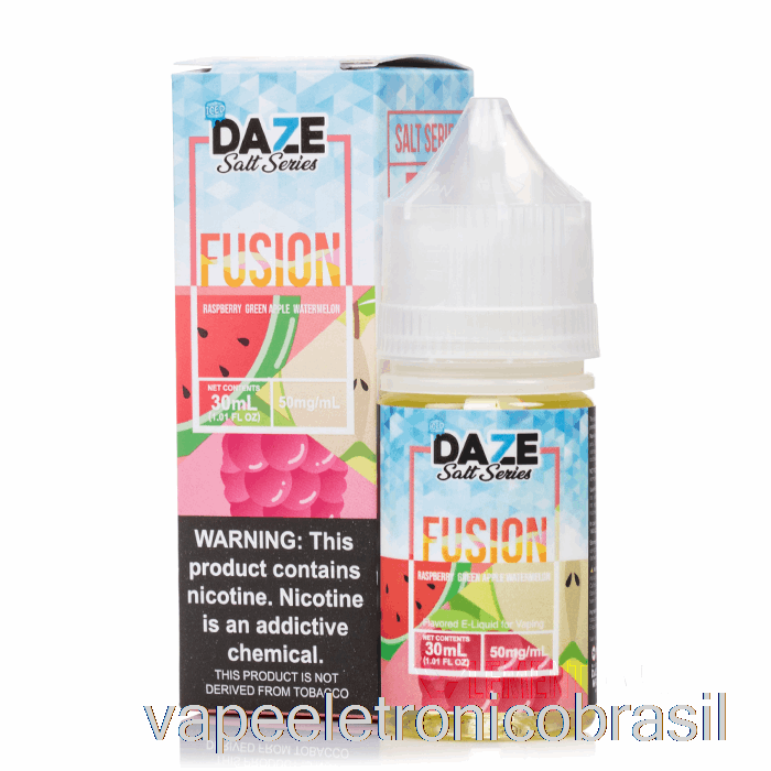 Vape Vaporesso Gelado Framboesa Maçã Verde Melancia - 7 Daze Fusion Salt - 30ml 50mg